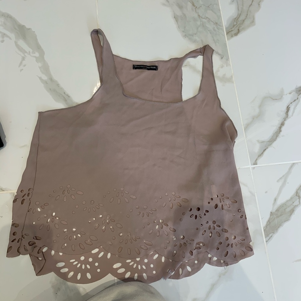 Sheer brandy top
